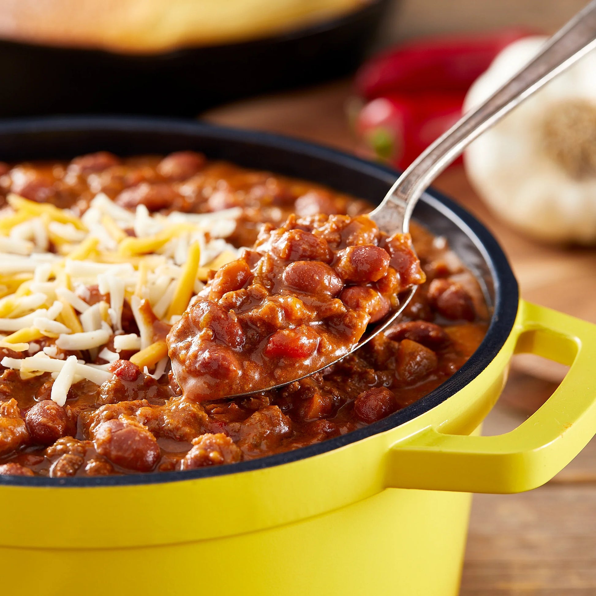 (6 Pack) Yellowstone Angus Beef Chili with Beans 15 Oz. Can Savory