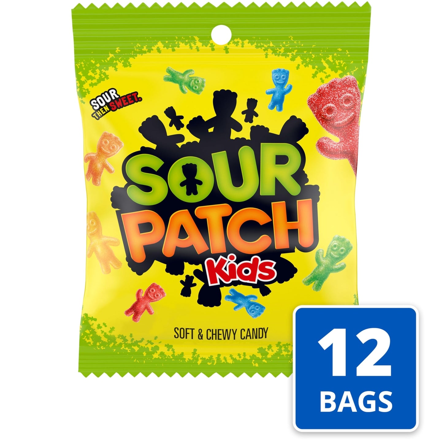 SOUR PATCH KIDS Assorted Soft Chewy Candy 12 Pack 3.6 Ounce Bags