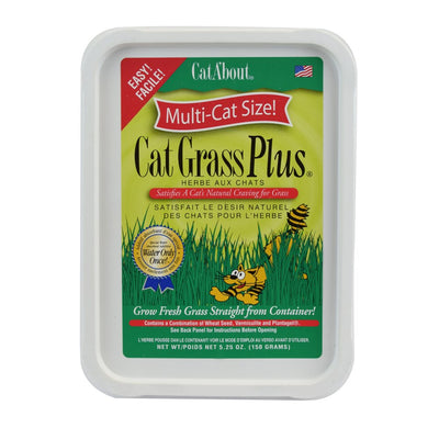 Cat A'Bout Cat Grass Plus, 150 Gram Tub