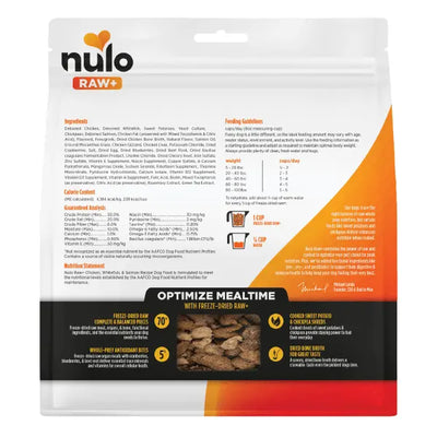 Nulo Dog Freeze Dried Raw Plus, Chicken & Salmon, 9 Oz Nutrition Prey Meat