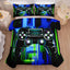 Gamepad Comforter Set for Boys,Queen Size Bedding Sets for Boys,Gamepad Printed Bedding Set with Quilt and Pillowcase(Game Controller Queen)