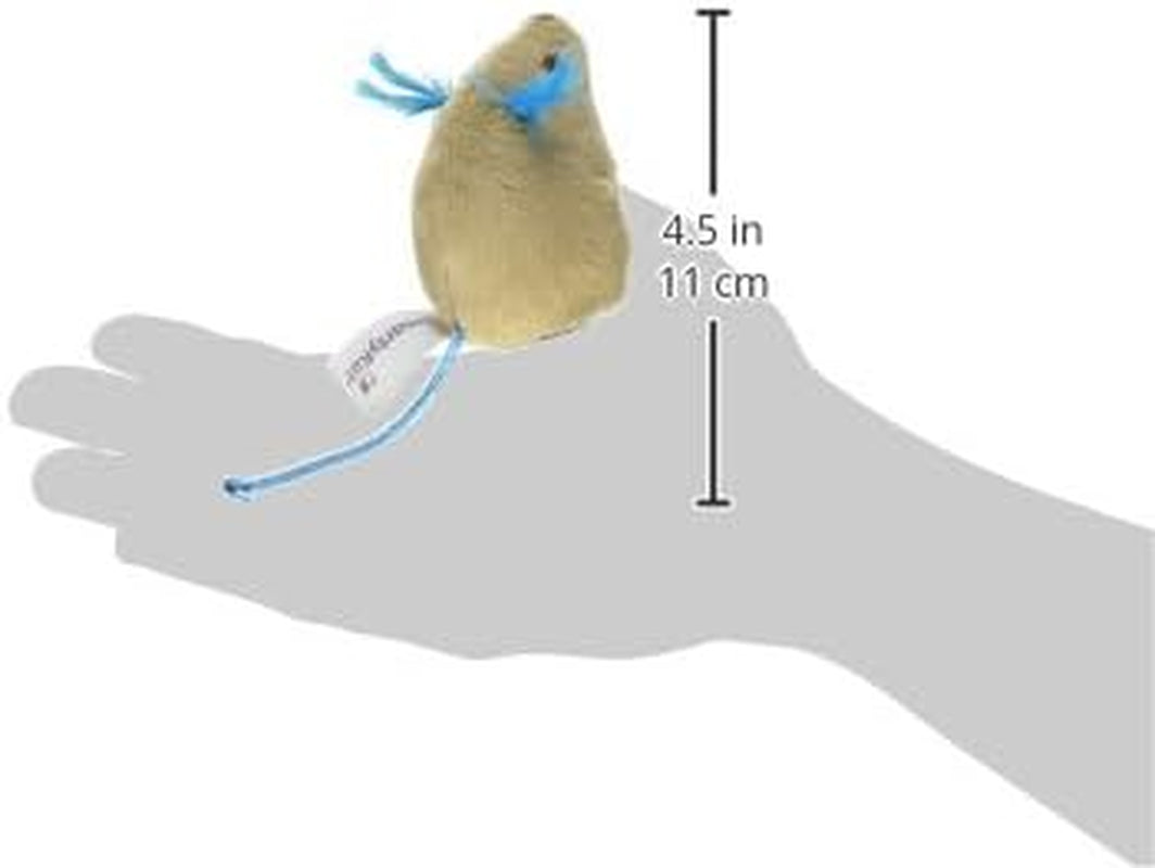 Smartykat (2 Count) Mouse Mates Plush Catnip Cat Toys - Brown/Gray, 2 Count