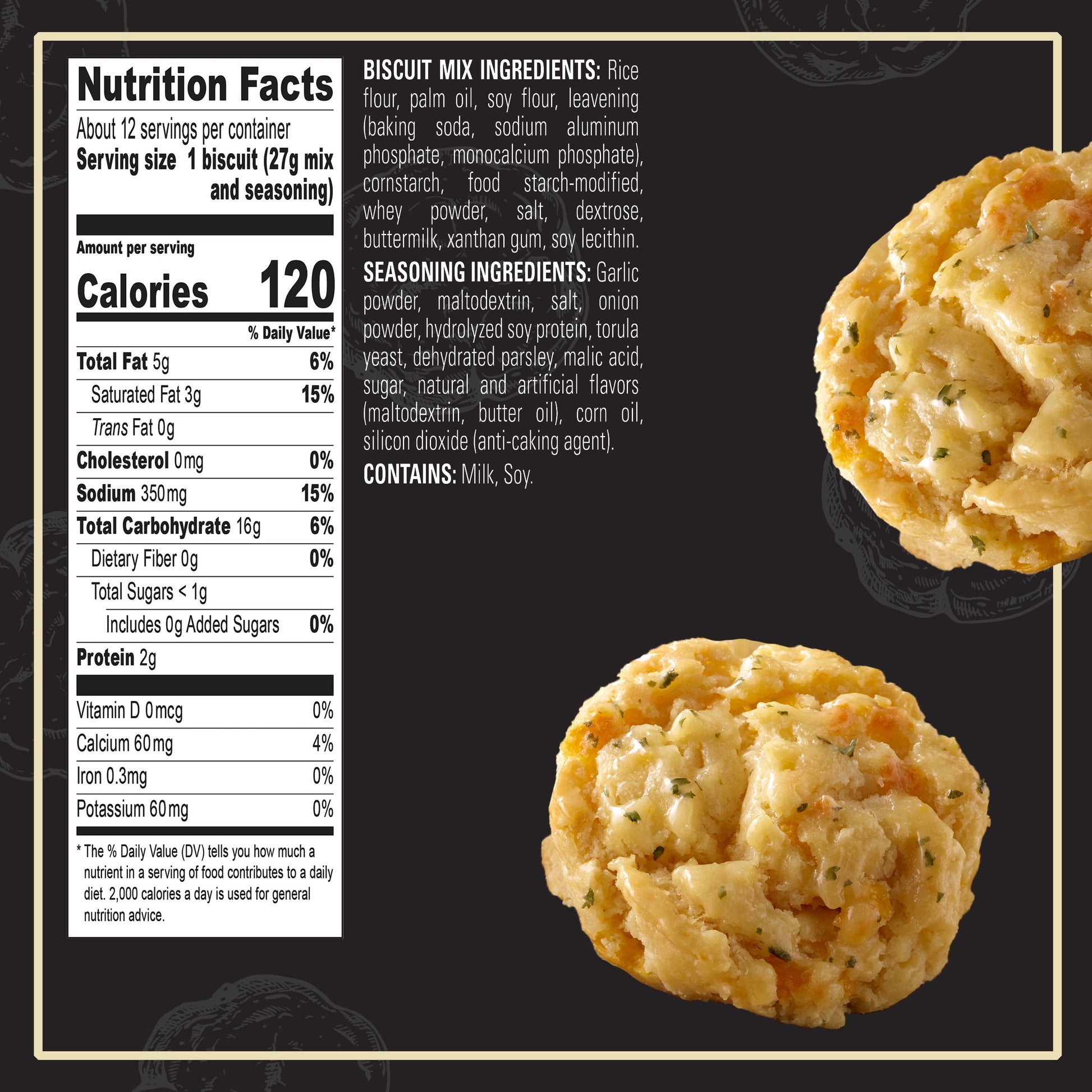 (4 Pack) Red Lobster Gluten Free Cheddar Bay Biscuit Mix with Garlic Herb Seasoning, Cheddar Gluten Free Biscuit Mix, 11.36 Oz Box