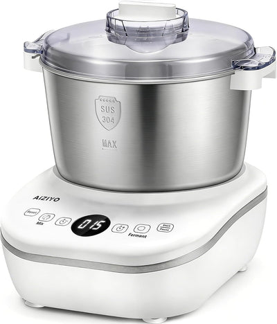 AIZIYO Doughchief, 7.4QT Dough Maker, Dough Mixer with Ferment Function, 304 Stainless Steel Bowl, Removeable Lid, Face-Up Touch Panel, Electric Dough Proofing Box for Pizza & Bread