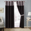 Grand Linen Oversize Black/Grey Comforter Set Micro Suede Patchwork Bed in a Bag King Size Bedding