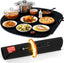 Round XXL Warming Mat for Food - Black Color Food Warming Mat - Perfect Food Warmers for Parties Buffet - Foldable Food Warmer to Keep Food Warm for Party, Catering, Buffet, Fiesta, Family Meal
