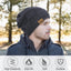 Senker Beanie Hat Winter Warm Cap Soft Thick Slouchy Knit Hats for Men and Women, B-Gray, One Size