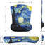 Mouse Pad with Wrist Support and Keyboard Wrist Rest Pad Set,Ergonomic Mouse Pads for Computers Laptop,Non-Slip Comfortable Mousepad W/Raised Memory Foam for Easy Typing & Pain Relief (Starry Night)