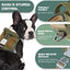 BUMBIN No Pull Tactical Dog Harness for Medium Dogs - Adjustable, Reflective, and Comfortable Vest for Training and Outdoor Adventures in Green
