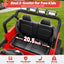 Joyracer 24V 2 Seater Kids Ride on Truck with Remote Control, 4×200W Motor, Electric Battery Powered Toys Car W/ 4 Wheels Spring Suspension, 3 Speeds, LED Lights, Bluetooth Music, Red