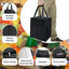 Sentryse 10-Pack Insulated Grocery Bags with Zipper, Large Reusable Cooler Bags for Frozen Food, Grocery Shopping, Meal Transport, Picnic & Travel + 40 Ice Packs & 5 Funnels