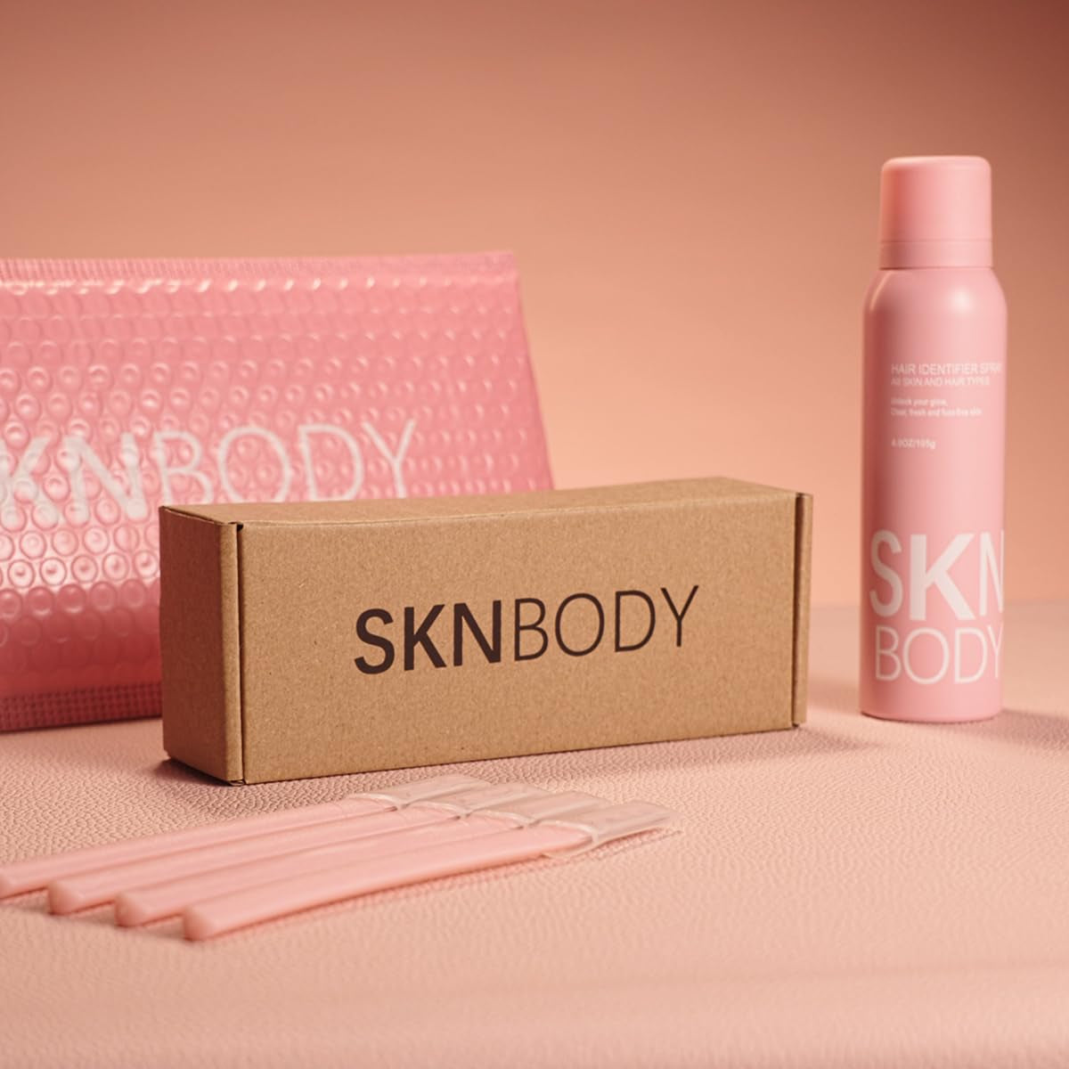 SKNBODY Hair Identifier Spray with Dermaplaner Set 2 Pack, Facial Hair Removal Kit with 4 Razors for Face Shaving and Dermaplaning