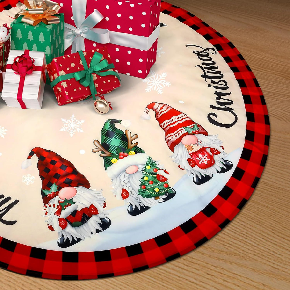 Christmas Tree Skirt - 48 Inches Large Christmas Tree Skirts Cover