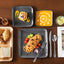 12-Piece Gray Stoneware Dinnerware Set Bowls and Plates Set Service for 4