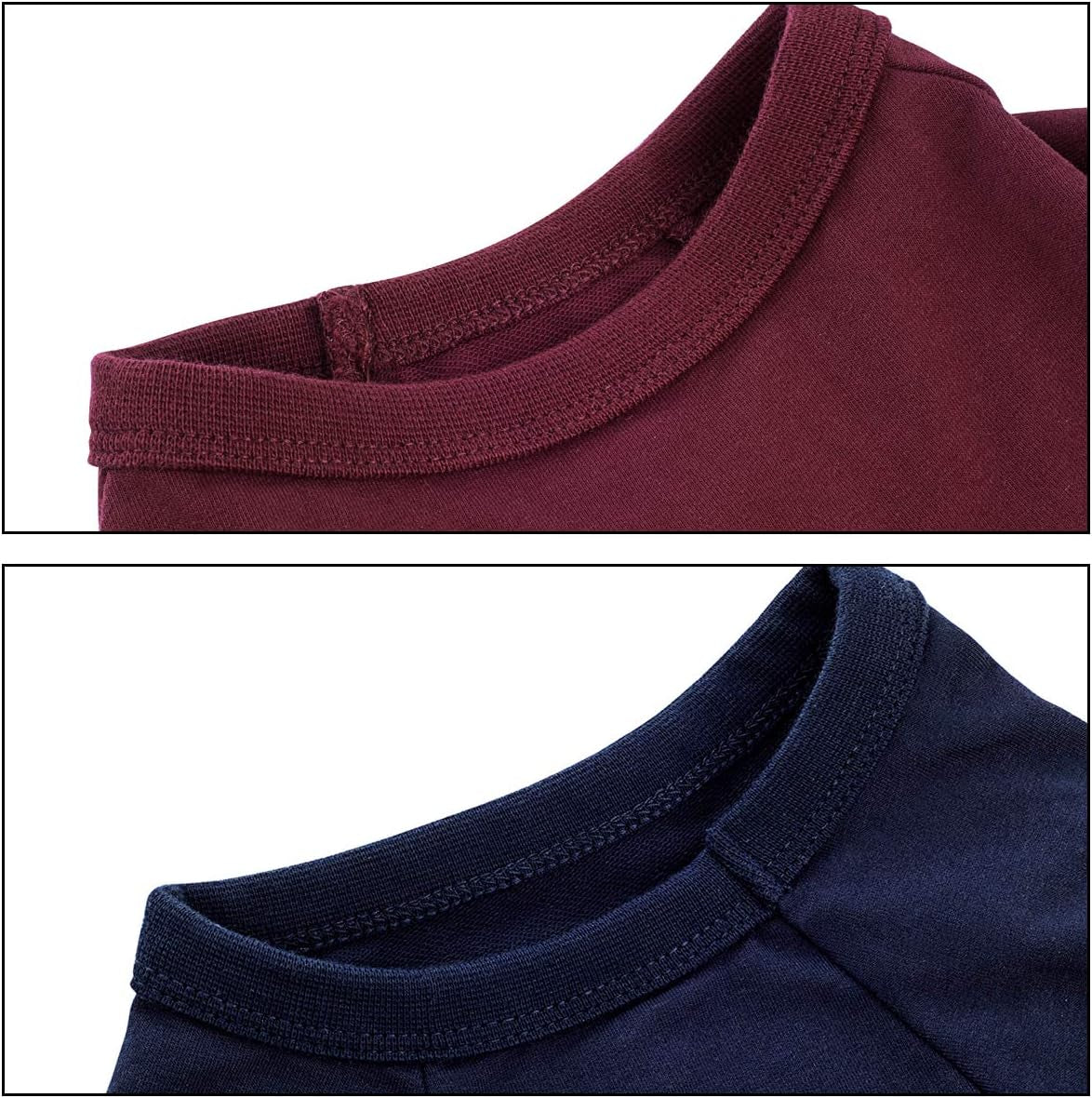 Koneseve 2-Pack Dog Shirt for Small Dogs, Soft Cotton Cat Clothes Plain - S