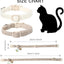Cat Collar,2 Pack White Hemp Cat Collars Breakaway with Bell, DOGWONG Safety Buckle Wedding Cat Collar for Girl Boy Cats and Small Dogs，Adjustable 7-12 Inch,Pet Supplies Accessories