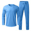 Jsaierl Men'S Tracksuits Tight T-Shirt and Pants Set Outfit Two-Piece Fitness Solid Training Casual Sports Sweatsuits