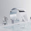 Widespread Bathroom Basin Faucet Crystal Handle Sink Mixer Tap Chrome Finish