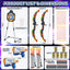 Huge Wave 2 Pack Bow and Arrow Sets for Boys Aged 5-12, Kids Light up Archery Set Shooting Toys, Indoor Outdoor Shooting Target Games for Christmas Birthday Gift