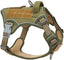 BUMBIN No Pull Tactical Dog Harness for Medium Dogs - Adjustable, Reflective, and Comfortable Vest for Training and Outdoor Adventures in Green