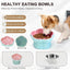 Ceramic Raised Slow Feeder Cat Bowl,Cat Slow Feeder,
