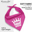 Parisian Pet Pink Dog Bandanas - Adjustable Drama Queen Puppy Bandana - Girl Dog Accessories - Breathable and Stylish Dogs Kerchief - Triangle Pet Scarves - Small Dogs Bandana - Bib for Pets