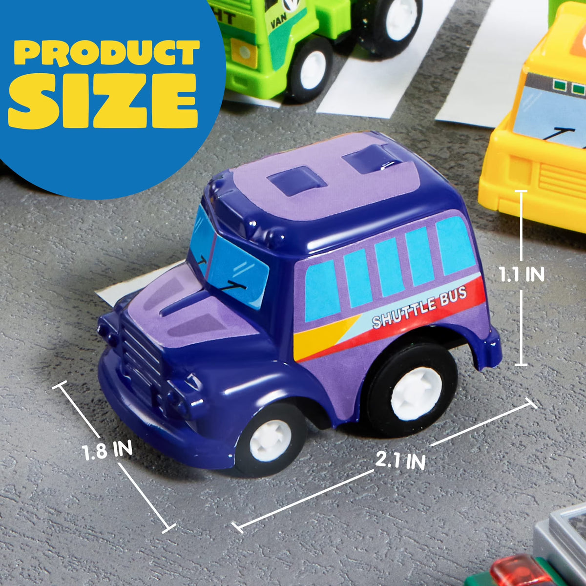 JOYFY 25 Pcs Kids Toy Cars Bulk, Pull Back Cars and Trucks Play Vehicles Set, Mini Excavator Party Favors Birthday Gift for Boys and Girls