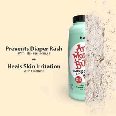 Anti Monkey Butt Baby Powder | Diaper Rash Prevention, Cornstarch & Calamine, Therapeutic Formula