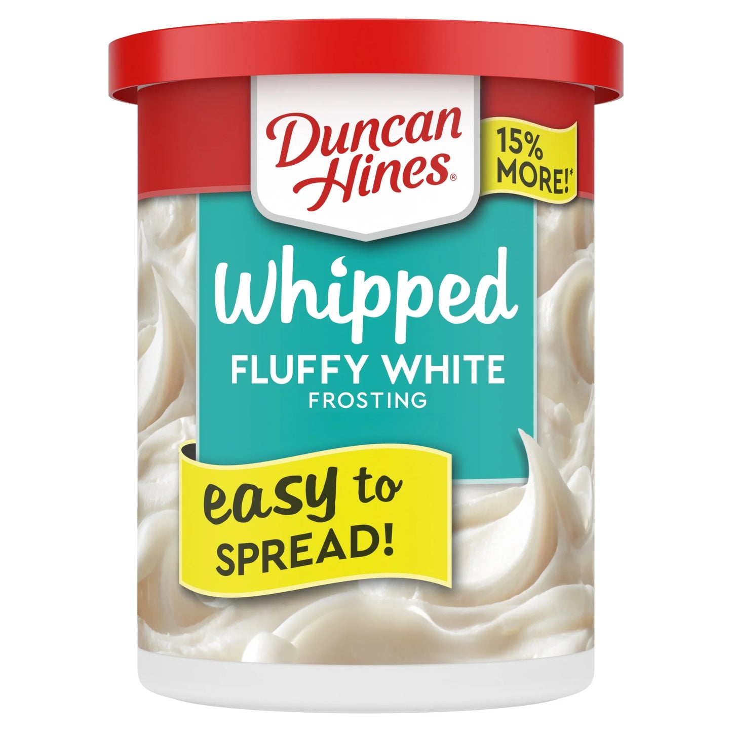 (6 Pack) Duncan Hines Whipped Fluffy White Flavored Frosting, 14 Oz.