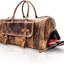 Leather Travel Duffle Bags for Men and Women Cabin Friendly Weekend Bag Sports Gym Airplane Carry on Overnight Duffel