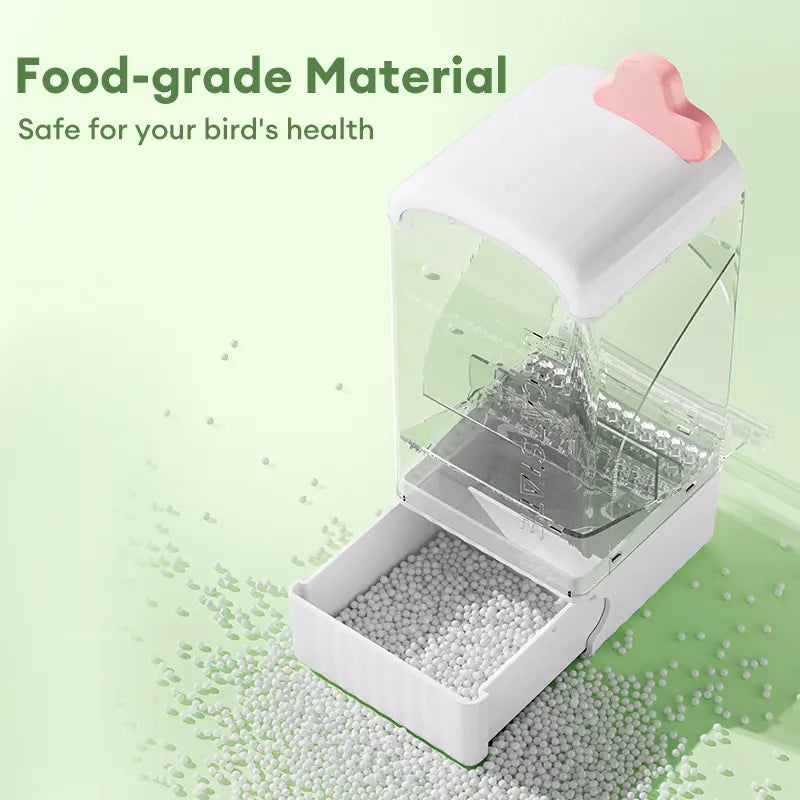 BUCATSTATE Parrot Feeder Large Capacity Anti-Spill Husk Separator Automatic Bird Food Box