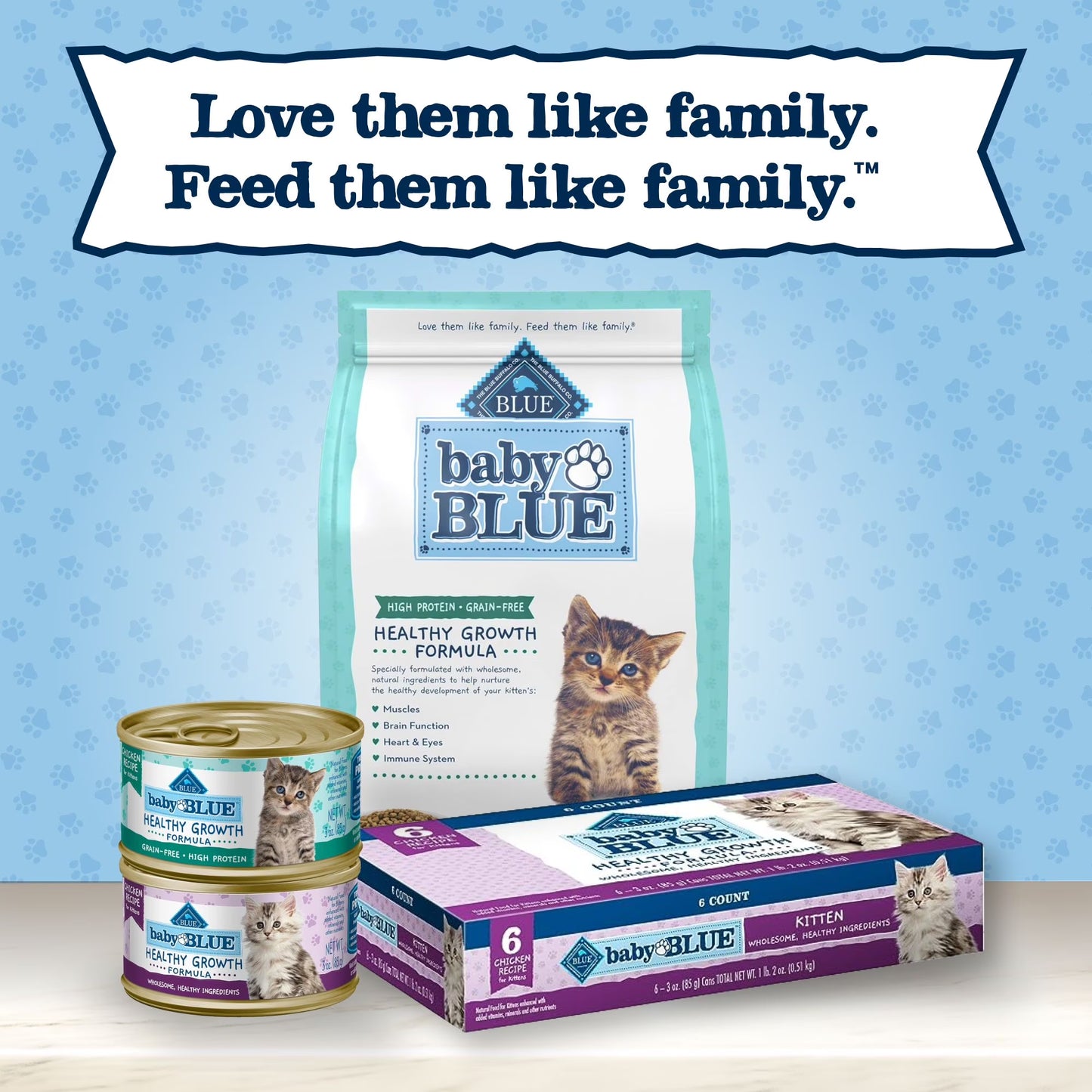Blue Buffalo Baby BLUE Natural Kitten Dry Cat Food for Healthy Growth, Chicken, 2-Lb. Bag