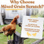 Manna Pro Ultimate Chicken Scratch Multigrain Treat, 10 Lb Bag | Nutrient-Rich Scratch Grain Blend, Natural Multigrain Treat, Encourages Natural Foraging, for Chickens & Poultry