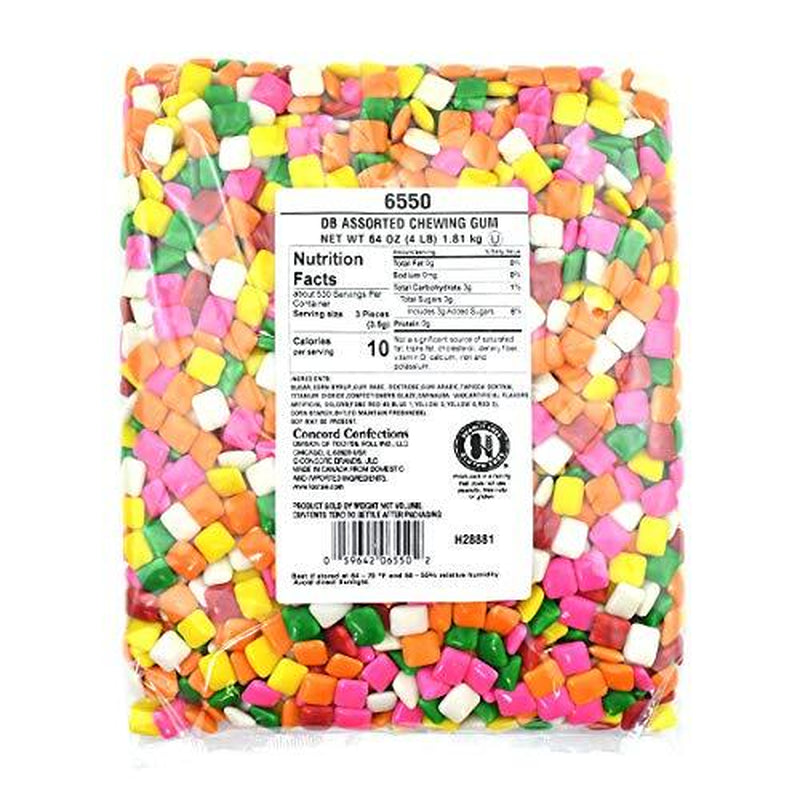 Dubble Bubble Assorted Colors Chicle Tab Chewing Gum, Gumball Machine Refills,