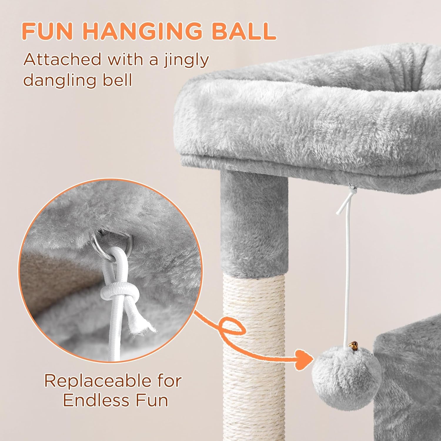 Yaheetech Cat Tree Cat Tower 36-Inch Kitten Stand House Condo with Double Condos, Large Plush Perch & Scratching Board Kitty Furniture Play Center for Indoor Cats Activity