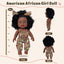 Nice2You Black Baby Doll in Take along Backpack Carrier, 10In American African Girl Doll for Toddlers and Kids Aged 3+ Year Old, Backpack for Baby Doll Accessories Storage