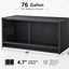 Toxirium 44X20X20 Inch 76 Gallon PVC Reptilie Terrarium, Stackable Enclosure with Sliding Doors for Bearded Dragons, Lizards and Snakes