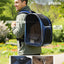 Pecute Cat Backpack Carrier Expandable, Pet Backpack for Cats & Small Dogs up to 11Lbs, with 4-Side Breathable Mesh, Multi-Entry & Lockable Zippers for Travel, Hiking, Camping - Hands Free, Blue
