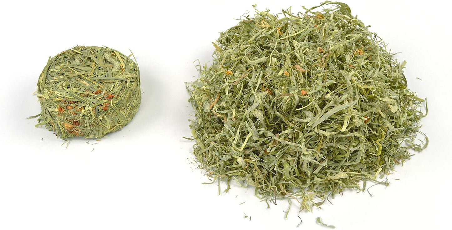 Oxbow Harvest Stacks, Timothy Hay, Rabbits & Guinea Pigs, Carrot, 35 Oz | Compressed Timothy Hay Stacks for Rabbits, Guinea Pigs & Chinchillas, Less Dusty, Travel Friendly, Easy to Feed, Made in USA