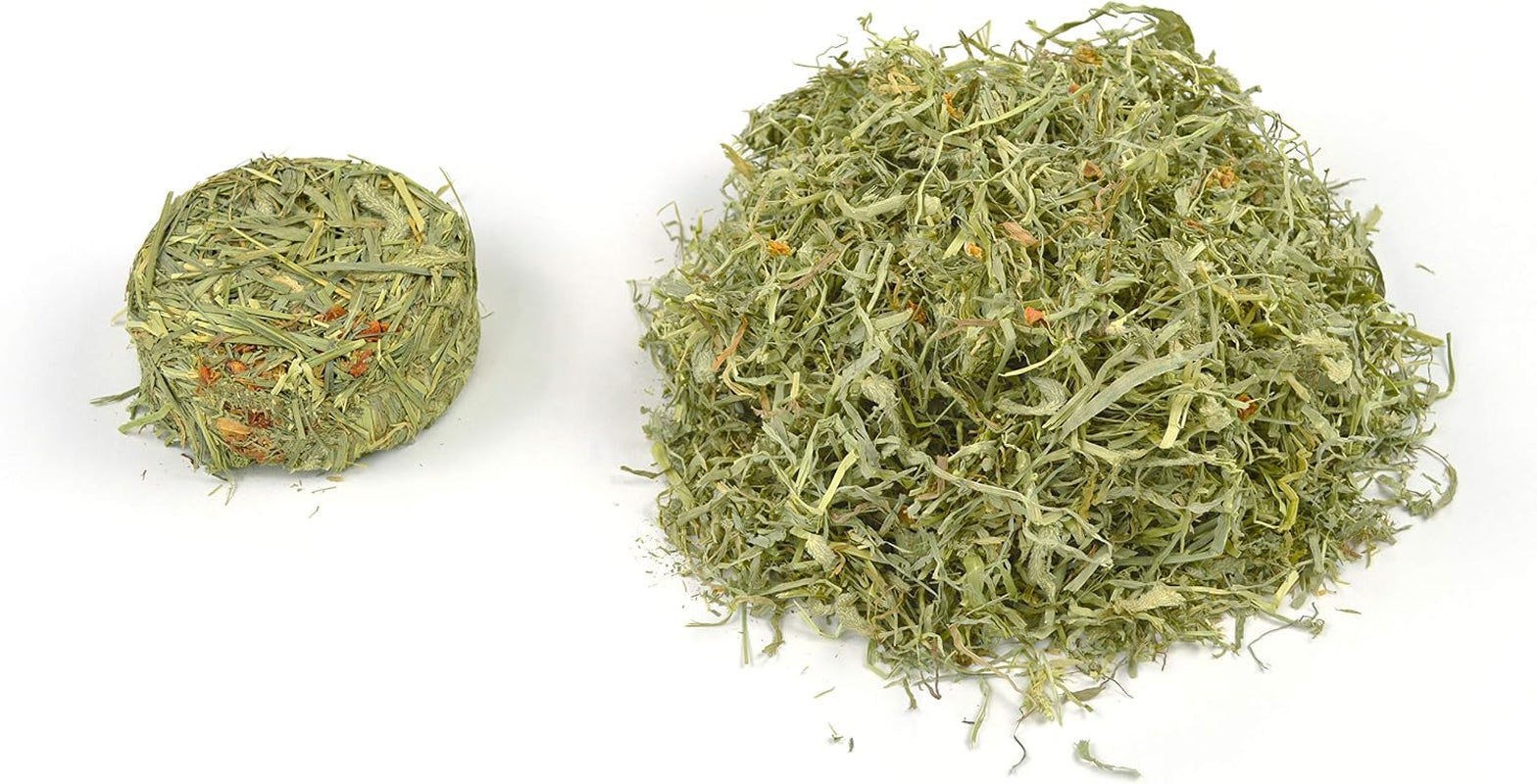Oxbow Harvest Stacks, Timothy Hay, Rabbits & Guinea Pigs, Carrot, 35 Oz | Compressed Timothy Hay Stacks for Rabbits, Guinea Pigs & Chinchillas, Less Dusty, Travel Friendly, Easy to Feed, Made in USA