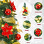Decoway Pre Lit Christmas Tree: Pop up 6 FT Warm White LED Lights (Yellow)