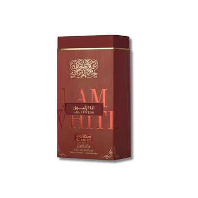 Lattafa Ana Abiyedh Scarlet Eau De Parfum 3.4FL.OZ for Unisex Arabian Fragrance Aromatic Woody Fragrance