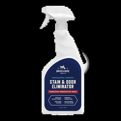 Rocco & Roxie Pet Stain & Odor Eliminator Spray for Carpet, Soft, and Hard Surfaces, 24 Fl Oz