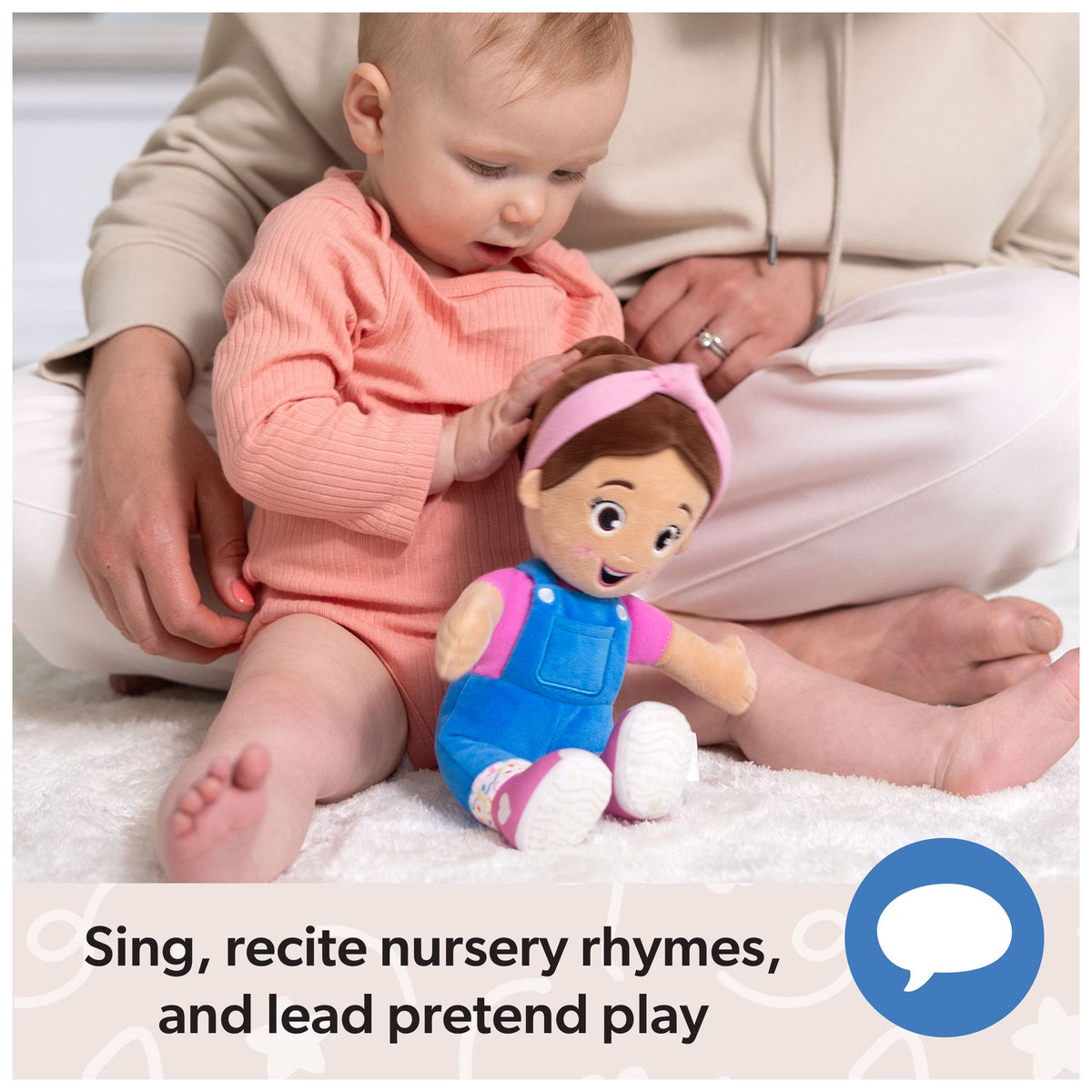 Ms. Rachel Official Basic 11-Inch Cuddle & Comfort Plush Doll for Ages 6 Months to 3+