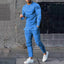 Jsaierl Men'S Tracksuits Tight T-Shirt and Pants Set Outfit Two-Piece Fitness Solid Training Casual Sports Sweatsuits