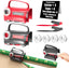 Wraprocut (2-Pack) Wheel Wrapping Paper Cutter & Tape Dispenser with 4 Tapes，2 Replace Blades Kit for Christmas Gift Wrap Cutter Tool Paper Roll Holder Tube Sliding Slicing for Birthday Holiday.