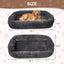 Human Dog Bed for Adult,70"X38"X10" Extra Large Human Pet Bed,Orthopedic Washable XL Dog Bed with Memory Foam (Darkgrey)