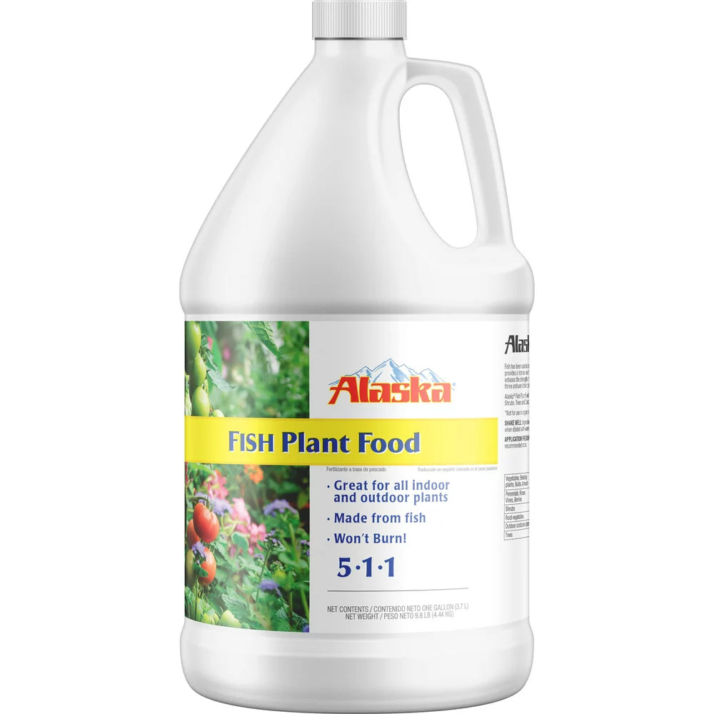 Alaska Fish Emulsion Plant Food, 5-1-1 Fertilizer, 1 Gal