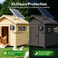 Solar Fan for Chicken Coop with 7500Mah Battery, 25W Solar Powered Fan | Ventilation Kit, Smart 3 Modes with Motion Sensor, IP65 Waterproof Solar Exhaust Fan for Greenhouse | Dog House | Workshop