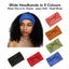Gili 6 Pack Wide Headbands for Women Non Slip Soft Elastic Hair Bands Yoga Running Sports Workout Gym Head Wraps, Knotted Cotton Cloth African Turbans Bandana (With 6 Pcs Hair Ties)
